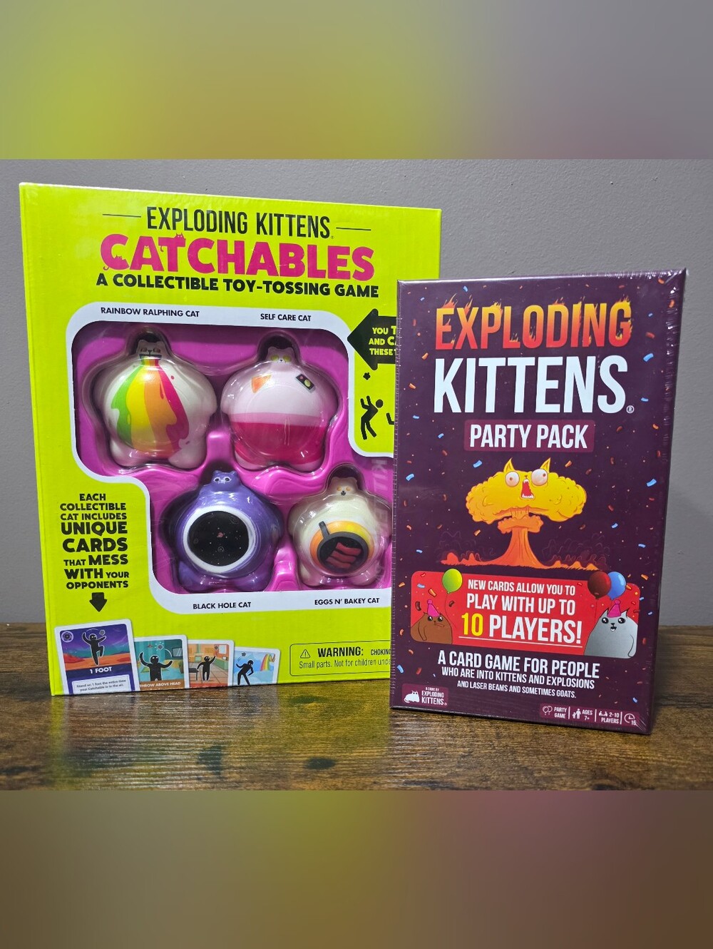 Catchables Exploding Kittens & Party Pack Game Set